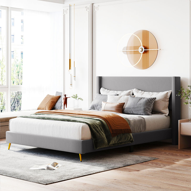 Wayfair queen upholstered bed hotsell